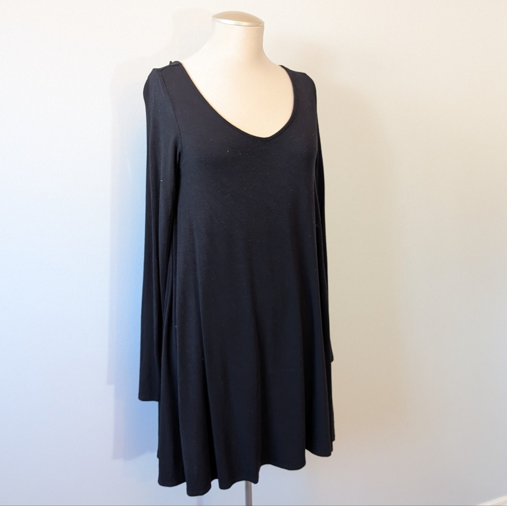 Black Garage Skater Dress